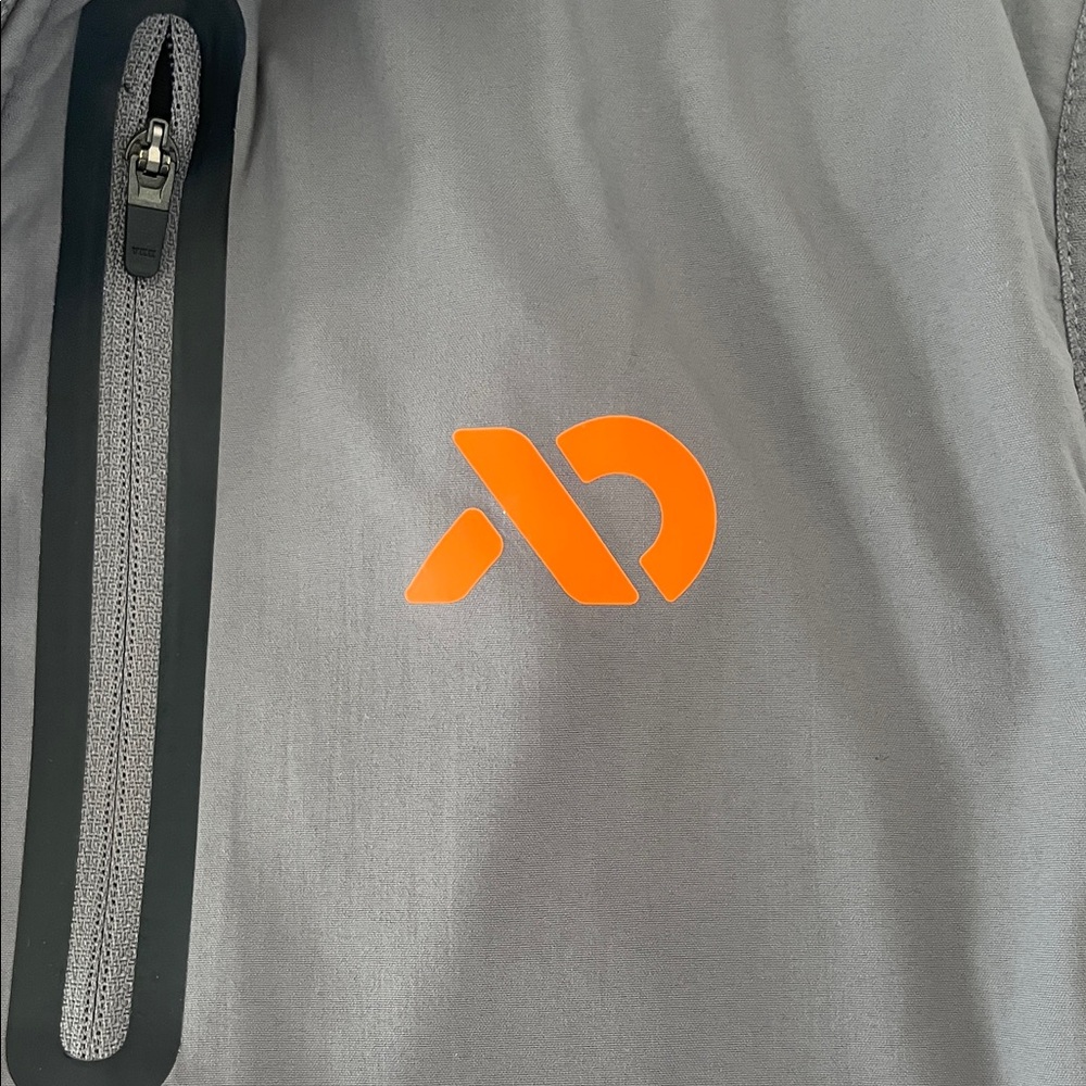 FirstLite Gray Softshell Vest with Orange Logo - image 3